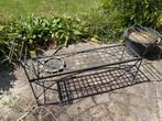Vintage metalen tuinbank, Tuin en Terras, Tuinbanken, Ophalen, Gebruikt, Metaal
