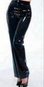 Mooie latexbroek met wijde pijpen, tm 2XL, Verzenden, Nieuw, Zwart, Lang