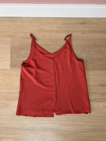 Oranje / bruine top met bandjes, Things I Like Things I Love beschikbaar voor biedingen