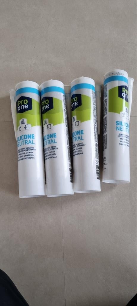 Siliconenkit en Bison Sanitair Kit - Nieuw/Halfvol, Minder dan 4 cm, Overige materialen, Nieuw, Ophalen of Verzenden