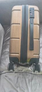 Gouden Koffer met Wieltjes, Wieltjes, 50 tot 60 cm, Hard kunststof, Ophalen of Verzenden