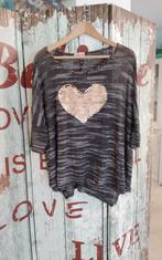 Leuke tuniek met gouden hart maat L / XL, Ophalen of Verzenden, Zo goed als nieuw, Maat 42/44 (L), Overige kleuren