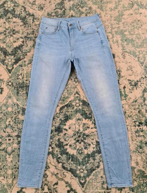 G-star raw 3301 high skinny W28 L32 WMN Tulsi2832 Blauw, Kleding | Dames, Spijkerbroeken en Jeans, Zo goed als nieuw, W28 - W29 (confectie 36)