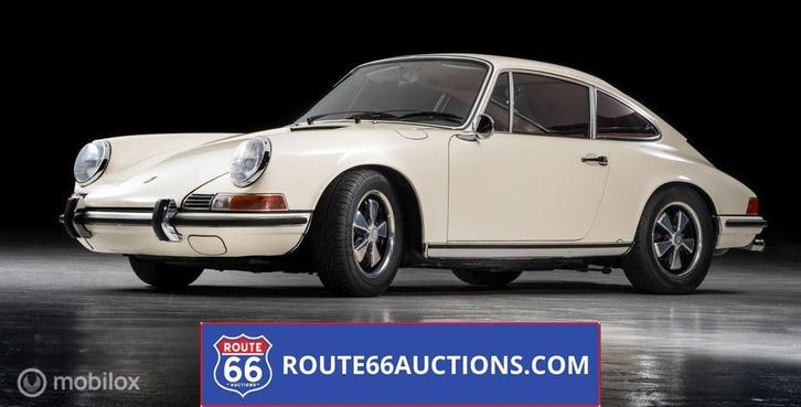 Porsche 911 S 2.0 | 1969 | Route 66 Auctions, Auto's, Oldtimers, Bedrijf, Te koop, Porsche, Benzine, Overige carrosserieën, Handgeschakeld