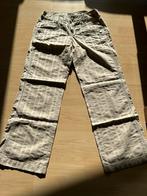 Mango Dames Broek Beige Gestreepte, Maat 38/40 (M), Beige, Ophalen of Verzenden, Zo goed als nieuw