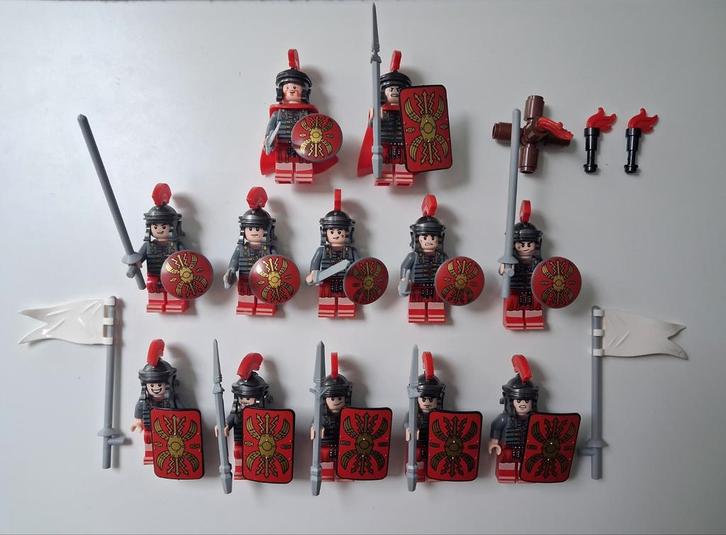 12 Romeinen met Accessoires, Kinderen en Baby's, Speelgoed | Bouwstenen, Ophalen of Verzenden