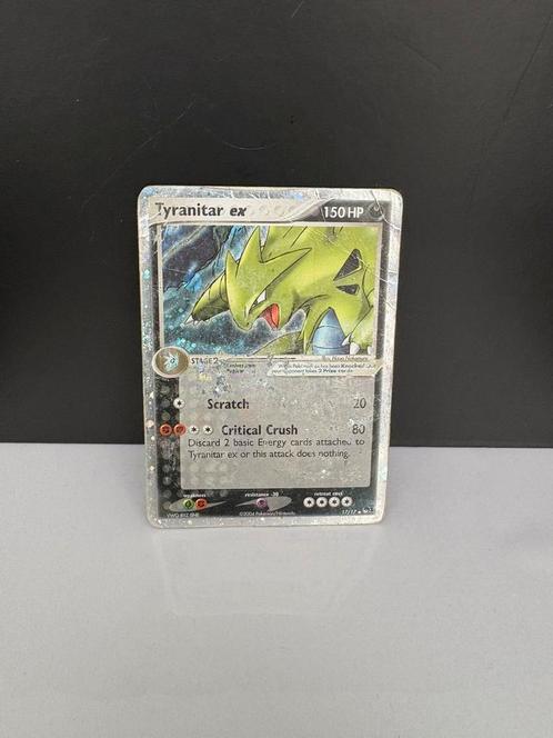 Thyranitar ex, Hobby en Vrije tijd, Verzamelkaartspellen | Pokémon, Zo goed als nieuw, Meerdere kaarten, Foil, Ophalen of Verzenden