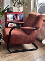 Zen lifestyle fauteuil Riva licht koper terra rood, Huis en Inrichting, Fauteuils, Gebruikt, Stof, Ophalen
