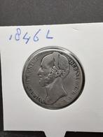 1 gulden 1846 Koning Willem II Lelie, Postzegels en Munten, Munten | Nederland, 1 gulden, Zilver, Ophalen of Verzenden, Losse munt