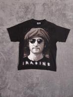 Vintage John Lennon Imagine Tshirt L Single Stitch, Kleding | Heren, T-shirts, Maat 52/54 (L), Zwart, Vintage, Ophalen of Verzenden