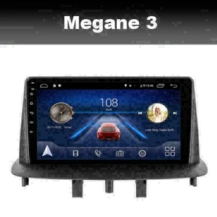 Renault Megane 2009-2016 radio navigatie android 9 wifi dab+, Auto diversen, Autoradio's, Nieuw, Ophalen of Verzenden