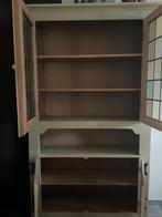 Massief eiken buffetkastje, Gebruikt, Ambachtelijk, 150 tot 200 cm, 25 tot 50 cm
