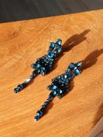 Blauwe Oliver Weber Oorbellen, Met kristal, Overige materialen, Hangers, Blauw