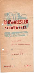1947 Programmaboek "Het is feest vandaag" in Scala Theater, Boeken, Kunst en Cultuur | Dans en Theater, Gelezen, Ophalen of Verzenden
