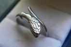 Zilveren Slangen Ring, 18 tot 19, Verzenden, Nieuw, Dame of Heer
