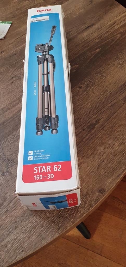 Hama Star 62 Tripod, Audio, Tv en Foto, Fotografie | Statieven en Balhoofden, Zo goed als nieuw, Driepoot, Ophalen