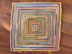 GEBORDUURD LAPJE 28X28 CM., Hobby en Vrije tijd, Borduren en Borduurmachines, Ophalen of Verzenden, Zo goed als nieuw, Handborduren