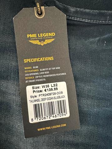 Pme slim fit w 35 -l 32 nieuw spijkerbroek beschikbaar voor biedingen