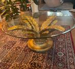 Salontafelpoot (zonder glasplaat) goud bladeren poot gips, 100 tot 150 cm, Zo goed als nieuw, Minder dan 50 cm, Rechthoekig