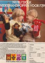Retro reclame 1982 Tjolk pakjes spaaractie handpoppen, Verzenden, Overige typen