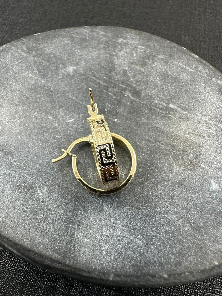 14k gouden Versace oorbellen, Sieraden, Tassen en Uiterlijk, Oorbellen, Nieuw, Ophalen of Verzenden
