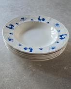 5 borden van Goch Belgium met kippen!, Ophalen of Verzenden, Zo goed als nieuw, Bord(en), Wedgwood