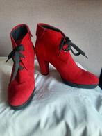 Rode leren enkelschoenen van Di Lauro 40, Kleding | Dames, Schoenen, Verzenden, Lage of Enkellaarzen, Rood, Di Lauro