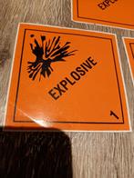 Munitiekist stickers, Gevaarlijke stoffen stickers, Verzamelen, Ophalen of Verzenden, Landmacht, Nederland