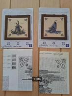 2 borduurpatroontjes, makkumertegel, Ophalen of Verzenden, Gebruikt, Patroon