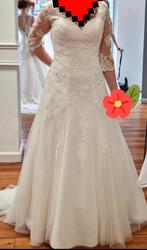 Prachtige trouwjurk met lange mouwen, Trouwjurk, Wit, Nieuw, Ophalen of Verzenden