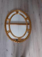 Gouden Spiegel - Decoratief, Ophalen of Verzenden, Zo goed als nieuw, Minder dan 100 cm, Ovaal