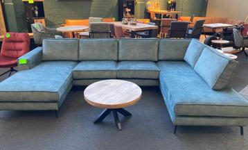 U-bank Mirthe,185 x 352 x 220 cm velvet stof. beschikbaar voor biedingen