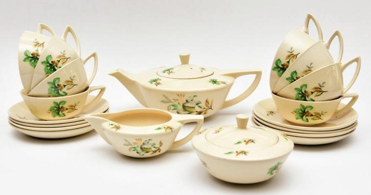 Servies Ineke van Petrus Regout, Antiek en Kunst, Antiek | Servies los, Ophalen of Verzenden