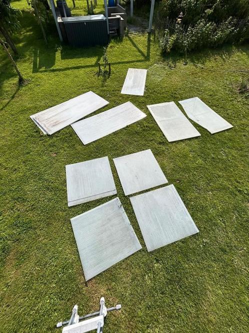 Diverse kanaalplaten, gebruikt, Doe-het-zelf en Verbouw, Platen en Panelen, Gebruikt, Overige materialen, Minder dan 20 mm, Ophalen