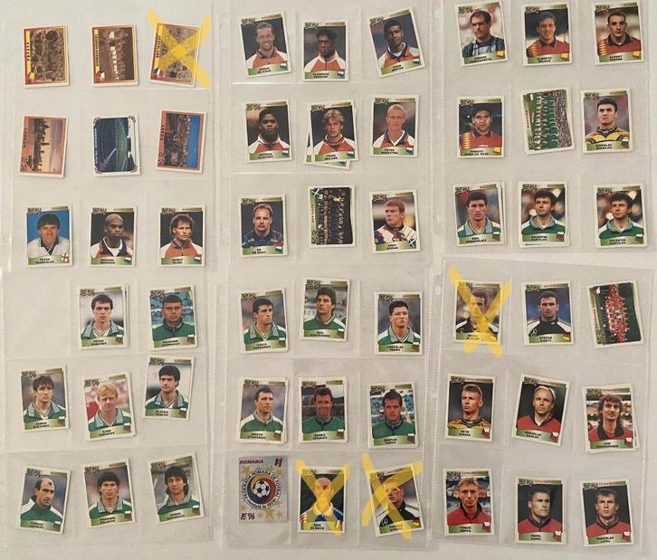 Panini Euro 96: 187 stuks; zwarte achterkant; bieden via MP, Verzamelen, Sportartikelen en Voetbal, Gebruikt, Poster, Plaatje of Sticker
