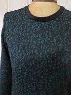 Dames jurk TG.L maat 40 Z.G.A.N. groen - zwart, Maat 38/40 (M), Made in Italy, Ophalen of Verzenden, Zo goed als nieuw