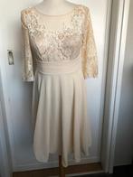 NIEUWE Jurk L (M) Addy van de Krommenacker DUTCH DESIGN, Kleding | Dames, Jurken, Maat 38/40 (M), Wilms, Beige, Nieuw