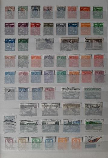 2 Kaarten Oude Postzegels Finland Nr. 4 Gestempeld beschikbaar voor biedingen