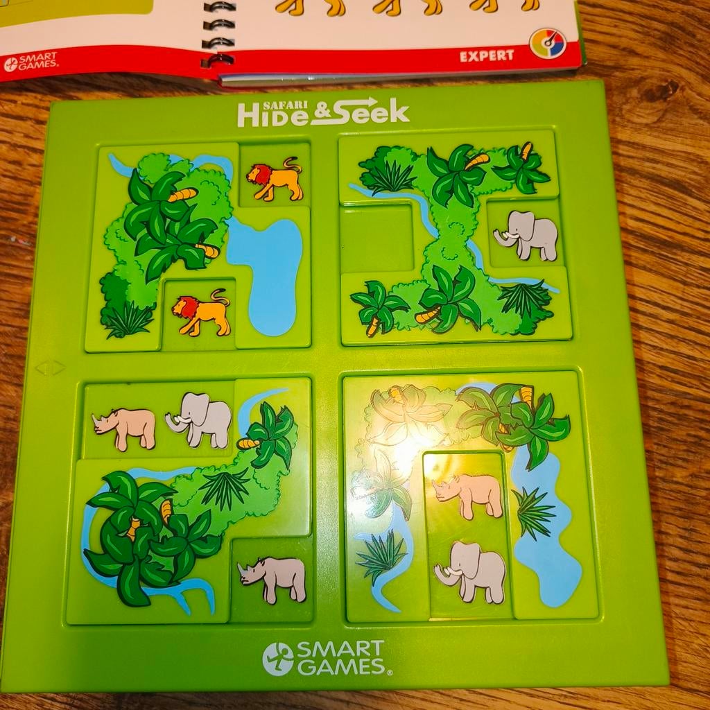 Hide & Seek Safari Smart Games, Ophalen of Verzenden, 10 tot 50 stukjes, Zo goed als nieuw, 6 jaar of ouder