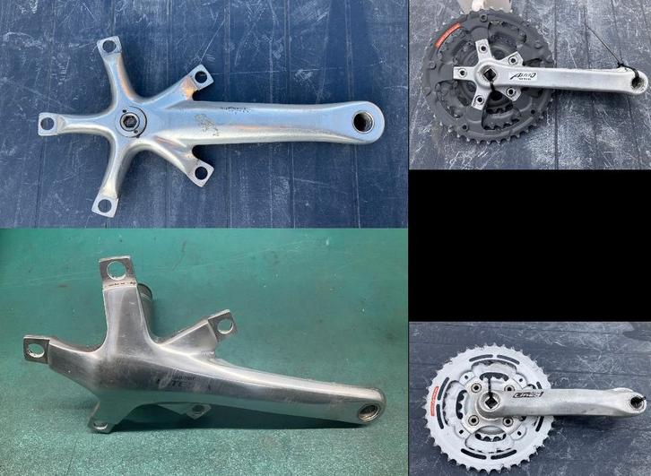 Diverse crankstellen / cranks mountainbike / race /hybride, Fietsen en Brommers, Fietsonderdelen, Gebruikt, Mountainbike, Crankstel of Pedalen