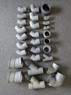 Diverse nieuwe pvc- afvoer hulpstukken., Ophalen, Bochten, Pvc, Nieuw