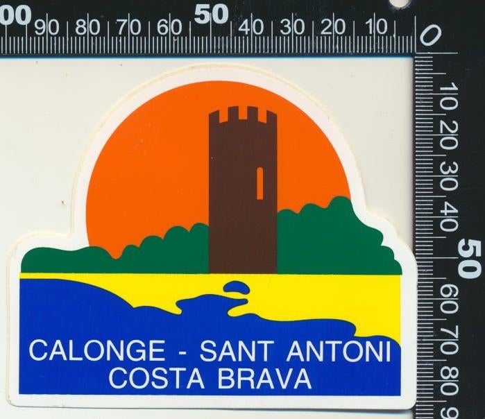 Sticker: Calonge - Saint Antonio - Costa Brava, Ophalen of Verzenden, Zo goed als nieuw, Bedrijf of Vereniging
