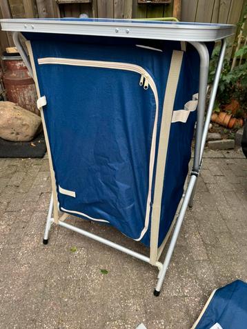 Camping keuken kastje opvouwbaar blauw beschikbaar voor biedingen