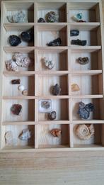 Miniatuur Mineralen Collectie in Kistje, Ophalen of Verzenden, Mineraal