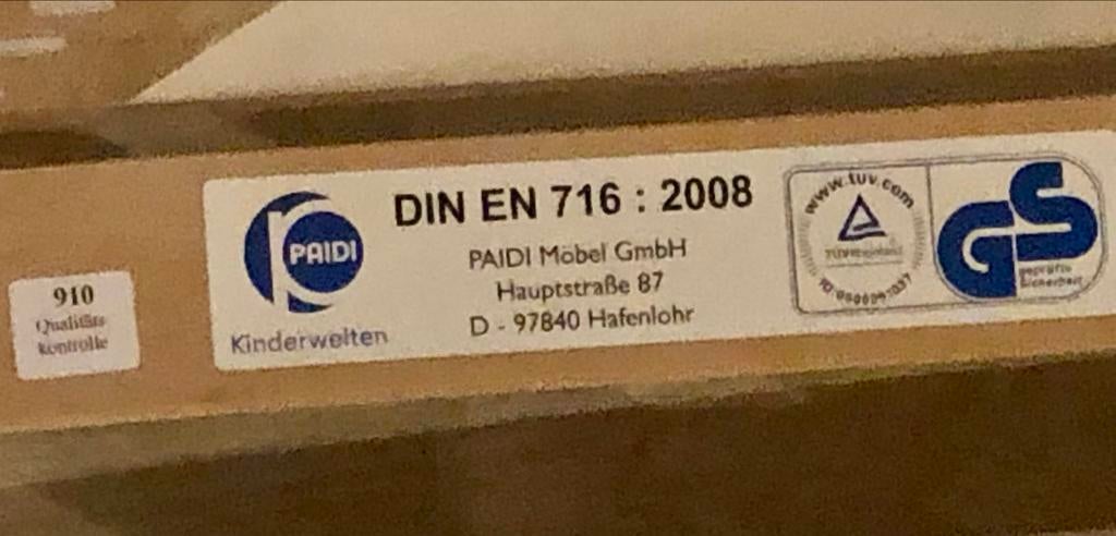 2x Paidi Henrik Kinderbedjes, Ophalen, Gebruikt, Ledikant