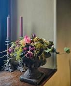 Mooi bloemstuk van zijden bloemen., Ophalen of Verzenden, Zo goed als nieuw