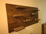 Bruin (walnoot) gebeitste wandplank van steigerhout, Huis en Inrichting, Woonaccessoires | Wandplanken en Boekenplanken, Ophalen