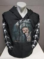 Zwart vest, Skull,Reaper, printvest, Ophalen of Verzenden, Nieuw, Overige maten, Zwart