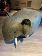 Olifanten poef, Huis en Inrichting, Zitzakken, Ophalen, Zo goed als nieuw, Grijs, Overige typen