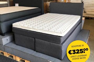 Boxspring leegverkoop - Nu €325! beschikbaar voor biedingen